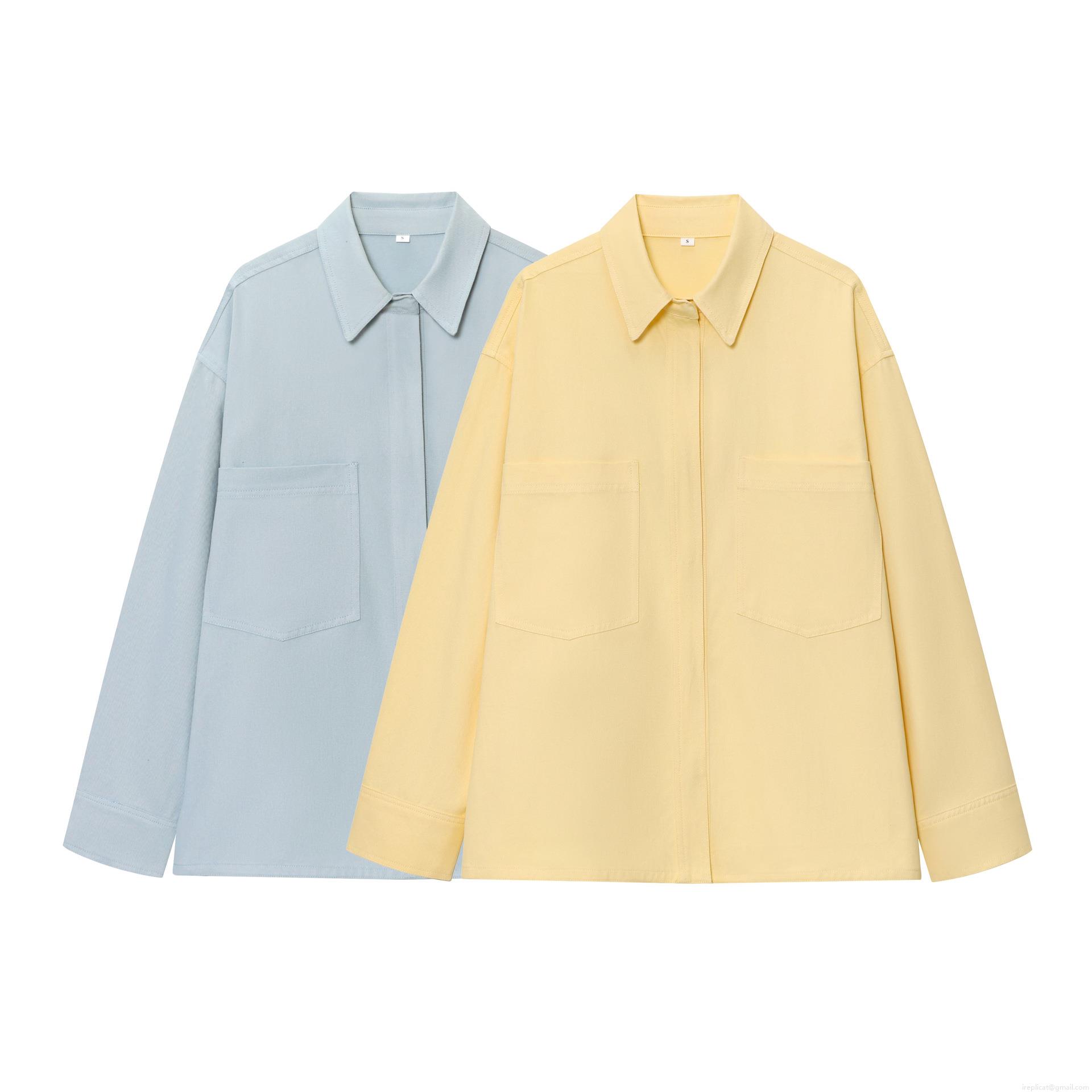 Women's Casual Workwear Long Sleeve Shirt Jacket With Double Pockets Solid Color Turn-down Collar Polyester Blouse Top For Spring Autumn Daily Office Wear Women's Casual Workwear Long Sleeve Shirt Jacket With Double Pockets Solid Color Turn-down Collar Polyester Blouse Top For Spring Autumn Daily Office Wear