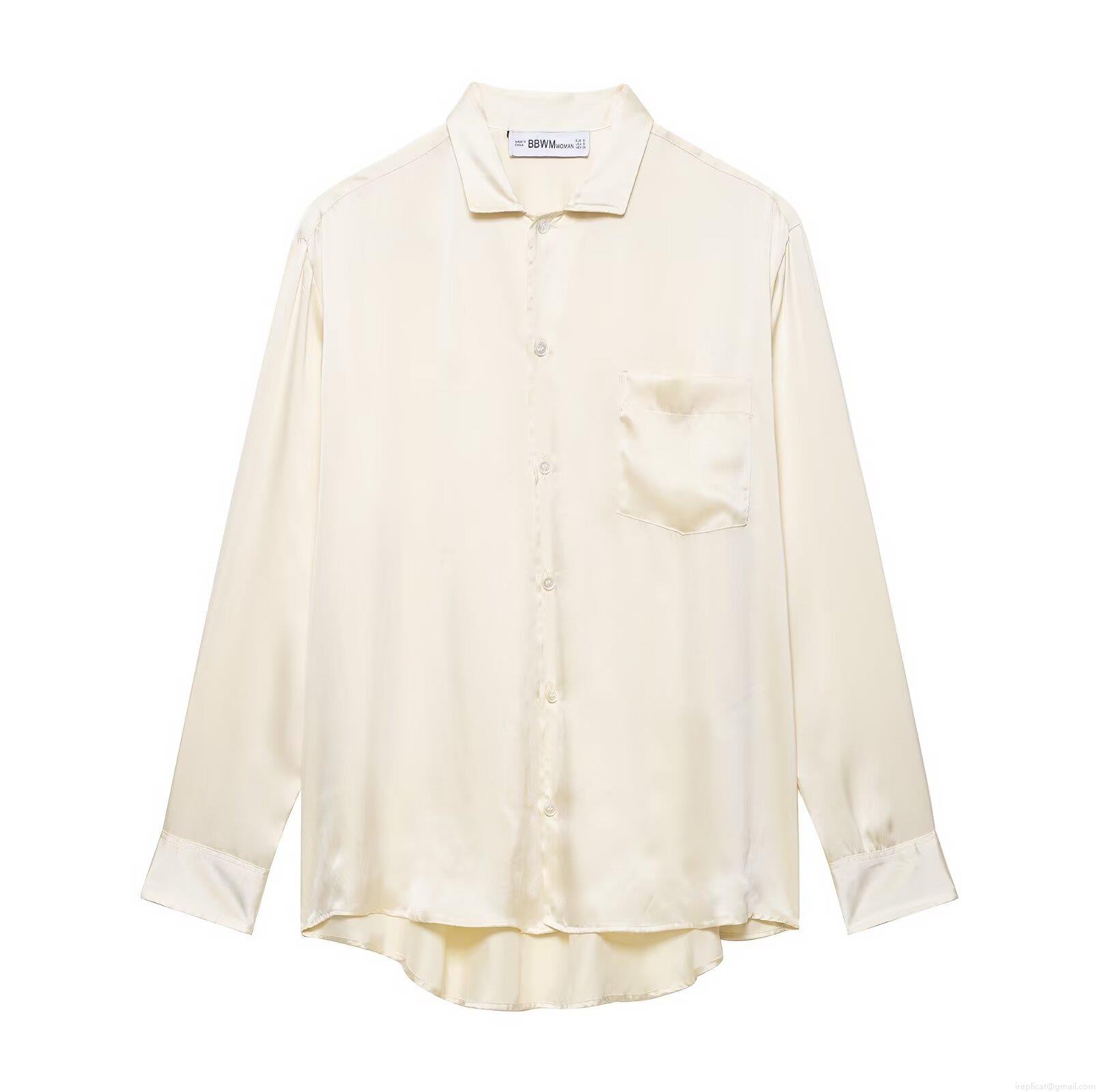 Women's Satin Silk Long Sleeve Shirt And Wide Leg Pants Set Elegant Solid Color Button Down Pocket Blouse Drawstring Trousers Casual Loungewear Two Piece Outfits For Women Streetwear Women's Satin Silk Long Sleeve Shirt And Wide Leg Pants Set Elegant Solid Color Button Down Pocket Blouse Drawstring Trousers Casual Loungewear Two Piece Outfits For Women Streetwear