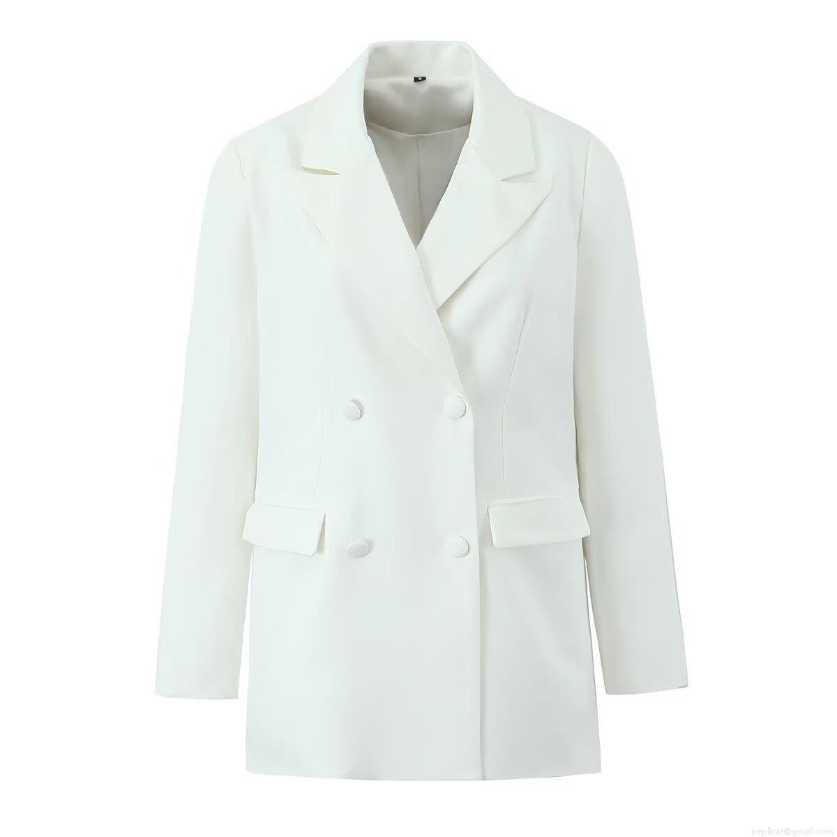 Women Professional 3 Piece Suit Pieces Double Breasted Blazer Vest And High Waist Pleated Mini Skirt Set Office Lady Polyester Spandex Solid Color Outfits